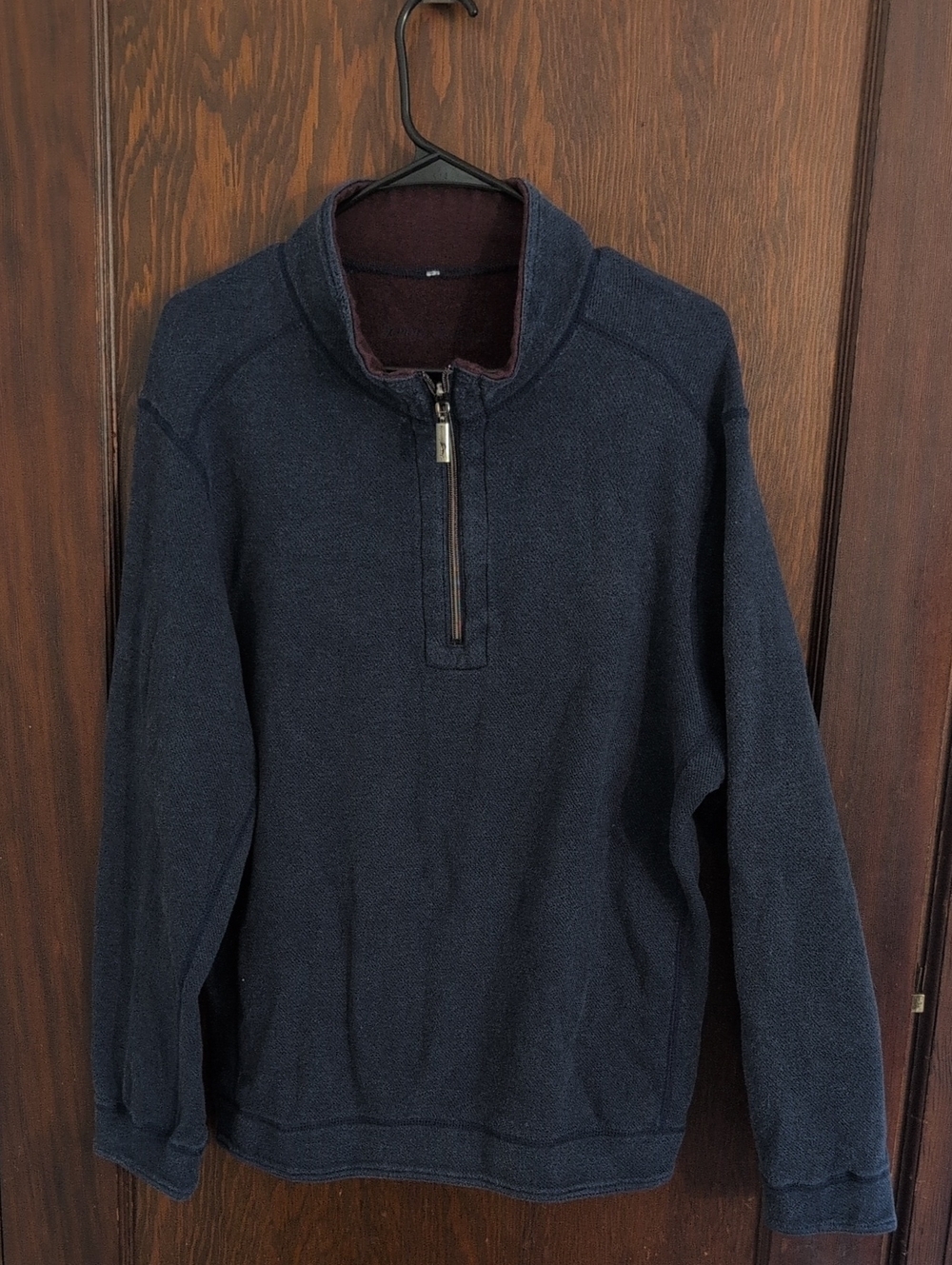 Men's Navy Quarter-Zip Sweater
